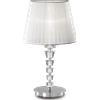 Ideal Lux PEGASO LAMPADA DA TAVOLO 1 LUCE ATTACCO E27 CON CRISTALLO BIANCO E CROMO