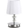 Ideal Lux PEGASO LAMPADA DA TAVOLO 1 LUCE ATTACCO E14 CON CRISTALLO BIANCO E CROMO