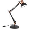 Ideal Lux WALLY LAMPADA DA SCRIVANIA 1 LUCE ATTACCO E27 NERO RAME DIFFUSORE ORIENTABILE