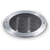 Ideal Lux TAURUS LED SMD OSRAM SEGNAPASSI INCASSO 12 W 1350 lm 3000 K ACCIAIO Alimentatore ONOFF incluso