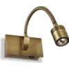 Ideal Lux DYNAMO APPLIQUE A PARETE ORIENTABILE E FLESSIBILE BRUNITO 1 LUCE LED 4000K 3,5W 190 lm CON INTERRUTTORE