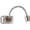 Ideal Lux DYNAMO APPLIQUE A PARETE ORIENTABILE E FLESSIBILE NICKEL 1 LUCE LED 4000K 3,5W 190 lm CON INTERRUTTORE