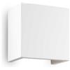 Ideal Lux FLASH APPLIQUE A PARETE IN GESSO BIANCO VERNICIABILE PICCOLO 1 LUCE ATTACCO G9