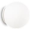 Ideal Lux APPLIQUE A PARETE MAPA BIANCO 1 LUCE ATTACCO E27 IN VETRO BIANCO SOFFIATO 29CM