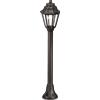 Ideal Lux DAFNE PALO 1 LUCE ATTACCO E27 NERO IP55 LAMPADINA INCLUSA H.110CM