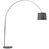 Ideal Lux LAMPADA DA TERRA 1 LUCE DORSALE PT1 TOTAL BLACK