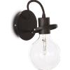 Ideal Lux RADIO APPLIQUE A PARETE IN METALLO CON LAMPADINA E27 INCLUSA NERO