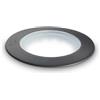 Ideal Lux WAY ROUND SEGNAPASSI IP67 1 LUCE ATTACCO GX53 NERO 16CM WIDE FASCIO LUMINOSO