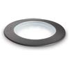 Ideal Lux WAY ROUND SEGNAPASSI IP67 1 LUCE ATTACCO GU10 NERO 9CM FASCIO LUMINOSO WIDE