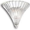 Ideal Lux SANTA APPLIQUE IN VETRO 1 LUCE ATTACCO E14 TRASPARENTE 24,5CM