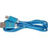 CAVO USB IPHONE 1M ENIVOITECH - NYLON AZZURRO