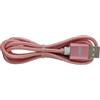 CAVO USB IPHONE 1M ENIVOITECH - NYLON ROSA