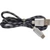 CAVO USB TIPO-C 1M ENIVOITECH - NYLON NERO/GRIGIO