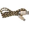 CAVO USB TIPO-C 1M ENIVOITECH - NYLON NERO/ORO