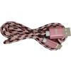 CAVO USB TIPO-C 1M ENIVOITECH - NYLON NERO/ROSA