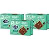 CAIYA 3X Scotti La Merenda con Biscotto e Cioccolato Fondente Senza Lattosio (Lactose Free) 200gr [3 Confezioni]