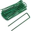 AKOFIC Picchetti Telo Pacciamatura, 50 Pezzi Picchetti Giardino di Filo d'Acciaio Zincato a Forma di U, Antiruggine Picchetti per Fissaggio a Terra Erba Sintetica Recinzioni Reti Tessuto Pellicola