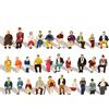 Evemodel 60Pz Dipinte Figure Dipinte Verniciata Treno Modello Persone 1:87 Scala Ho Verniciata