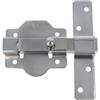 Amig - Serratura da sovrapporre per porte di ingresso o posteriori mod. 1P - 88 x 131 mm - Acciaio - Argento - Pin di alta sicurezza - Chiusura senza chiavi e design robusto