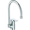 Ideal Standard - Cerabase Miscelatore cucina, Bocca alta tonda, con cartuccia FirmaFlow e tecnologia CLICK a risparmio idrico, bocca girevole a 360°, facile da installare, Cromato