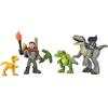 Fisher-Price Imaginext Jurassic World - Set Inseguimenti Giurassici con Owen Grady e Blue, include 1 personaggio snodato, 3 dinosauri e 8 accessori di tracciamento, giocattolo per bambini, 3+ anni, HND46