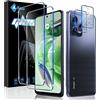 Aerku Pellicola Vetro Temperato per Xiaomi Redmi Note 12 5G / Poco X5 5G, Pellicola Fotocamera, [2+2 Pezzi] 9H HD Anti Graffi Trasparente Vetrino Fotocamera Protezione Schermo Pellicola Protettiva