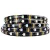 BTF-LIGHTING WS2815 (WS2812B aggiornato) 5m 30pixels/m RGB indirizzabili individualmente luce pixel a doppio segnale a LED 5050 SMD colore dei sogni magici IP65 impermeabile nero PCB DC12V