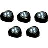 OmniaLaser 5XB038LF 5PCS Luce Notturna, Luci Armadio Led Senza Fili, Luce Adesiva a Batteria per Armadio, Corridoio, Scale, Garage, Camera Bambini, ecc