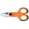 Beta 1128FXS - Forbici elettricista con svasatore, lame in acciaio inossidabile con microdentatura, gola tranciacavo e crimpatore per terminali a tubetto