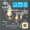 LOTTI Catena Luci Party 10 Lampadine Vintage - Cavo Bianco, 5,5 m