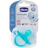 Chicco Physio Soft Gommotto Ciuccio Blu In Silicone 6-12m+