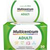 Multicentrum Adulti Integratore Alimentare Multivitaminico Vitamina C B D3 Calcio Ferro Zinco 30 Compresse