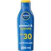 Nivea Sun Latte Solare Protect&Hydrate SPF30 Crema Idratante Per 48h 200 ml