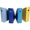 EXACOMPTA Set 4 portariviste Mag-Cube 18202SETD, in resistente PS, dimensioni (PxlxAlt) 34,5x27,5x33 cm, gamma Bee Blue, Colori assortiti.