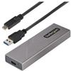 Startech.Com Box esterno hard disk M.2 PCIe e SATA SSD M2 NVME Grey M2 USB C NVME SATA