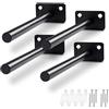 Lyxtiorn 4Pcs Staffe per mensole flottanti da 6 pollici, Staffa per mensola in legno nascosta invisibile a parete, con viti di installazione