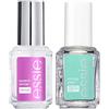 Essie Smalto Base Coat Indurente Strong Start con Biotina Colore Trasparente + Essie Smalto Top Coat Asciugatura Rapida Finish Brillante Colore Trasparente
