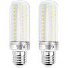 HZSANUE LED Lampadine Mais 32W, E27 Vite Edison Lampadine, 6000K Bianco Freddo, 3600LM, 240W Lampadina Incandescenza Equivalenti, Non Dimmerabile, Confezione da 2