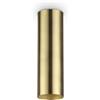Ideal Lux LOOK ROUND LAMPADA DA SOFFITTO 1 LUCE ATTACCO GU10 LAMPADINA INCLUSA D.6X20CM OTTONE