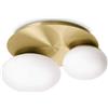 Ideal Lux LAMPADA DA SOFFITTO NINFEA PL2 OTTONE