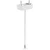 Ideal Lux EGO LOW ROSONE CON KIT SOSPENSIONE PER SISTEMA BINARIO 48V 2000 mm 1 KIT PER PUNTO DI ALIMENTAZIONE MAX 210W BIANCO