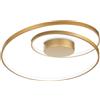 Ideal Lux OZ LAMPADARIO A SOFFITTO LED SMD 48 W DIMMERABILE DALIPush 5100 lm 3000 K D.60CM OTTONE
