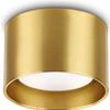 Ideal Lux SPIKE TONDO FARETTO 1 LUCE ATTACCO GX53 LAMPADINA INCLUSA OTTONE