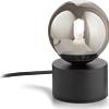 Ideal Lux PERLAGE LAMPADA DA TAVOLO 1 LUCE ATTACCO G9 LAMPADINE INCLUSE IN VETRO FUME'