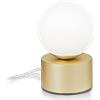 Ideal Lux PERLAGE LAMPADA DA TAVOLO 1 LUCE ATTACCO G9 LAMPADINE INCLUSE IN VETRO BIANCO