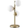 Ideal Lux PERLAGE LAMPADA DA TAVOLO 3 LUCI ATTACCO G9 LAMPADINE INCLUSE IN VETRO BIANCO