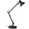 Ideal Lux WALLY LAMPADA DA SCRIVANIA 1 LUCE ATTACCO E27 NERO DIFFUSORE ORIENTABILE