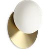 Ideal Lux NINFEA APPLIQUE A PARETE 1 LUCE ATTACCO GX53 LAMPADINA INCLUSA 20X20CM OTTONE