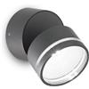 Ideal Lux OMEGA ROUND APPLIQUE DA ESTERNO IP54 LED 7W 610LM 4000K ANTRACITE