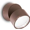 Ideal Lux OMEGA ROUND APPLIQUE DA ESTERNO IP54 LED 7W 610LM 4000K COFFEE